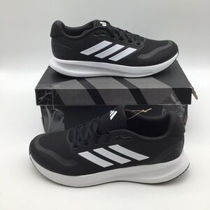 Adidas Runfalcon 5 Mens Running‎ Shoes Black White IH7758 Sneakers Size 10 New